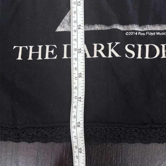 Pink Floyd Crop Sleeveless Band T-shirt Lace Trim Size Large - Picture 5 of 8